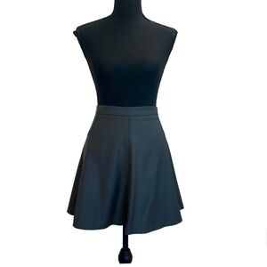 BCBGMAXAZRIA  Frankie the flared mini skirt gray M NWT